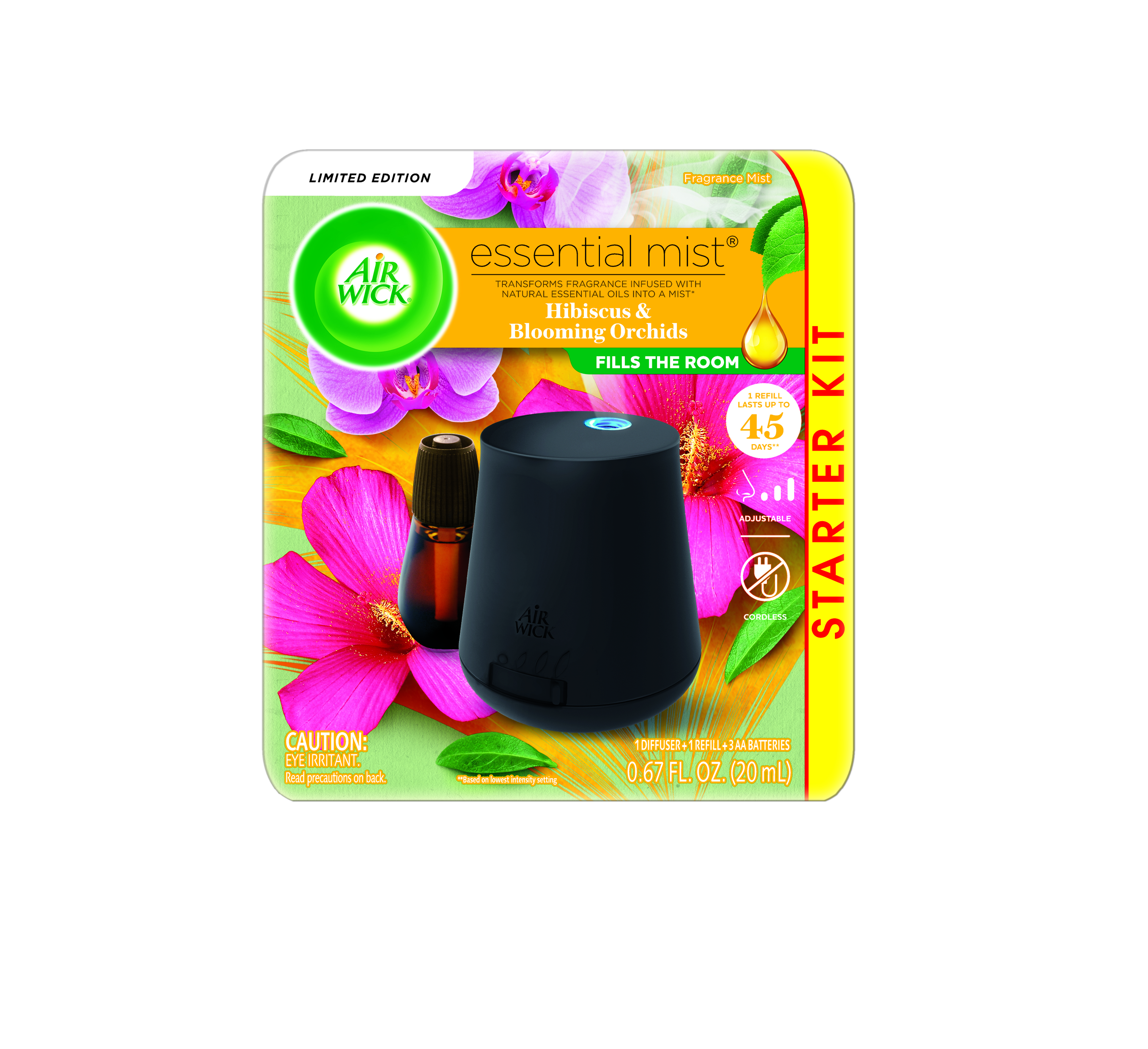AIR WICK® Essential Mist - Hibiscus & Blooming Orchids - Kit - (Discontinued)